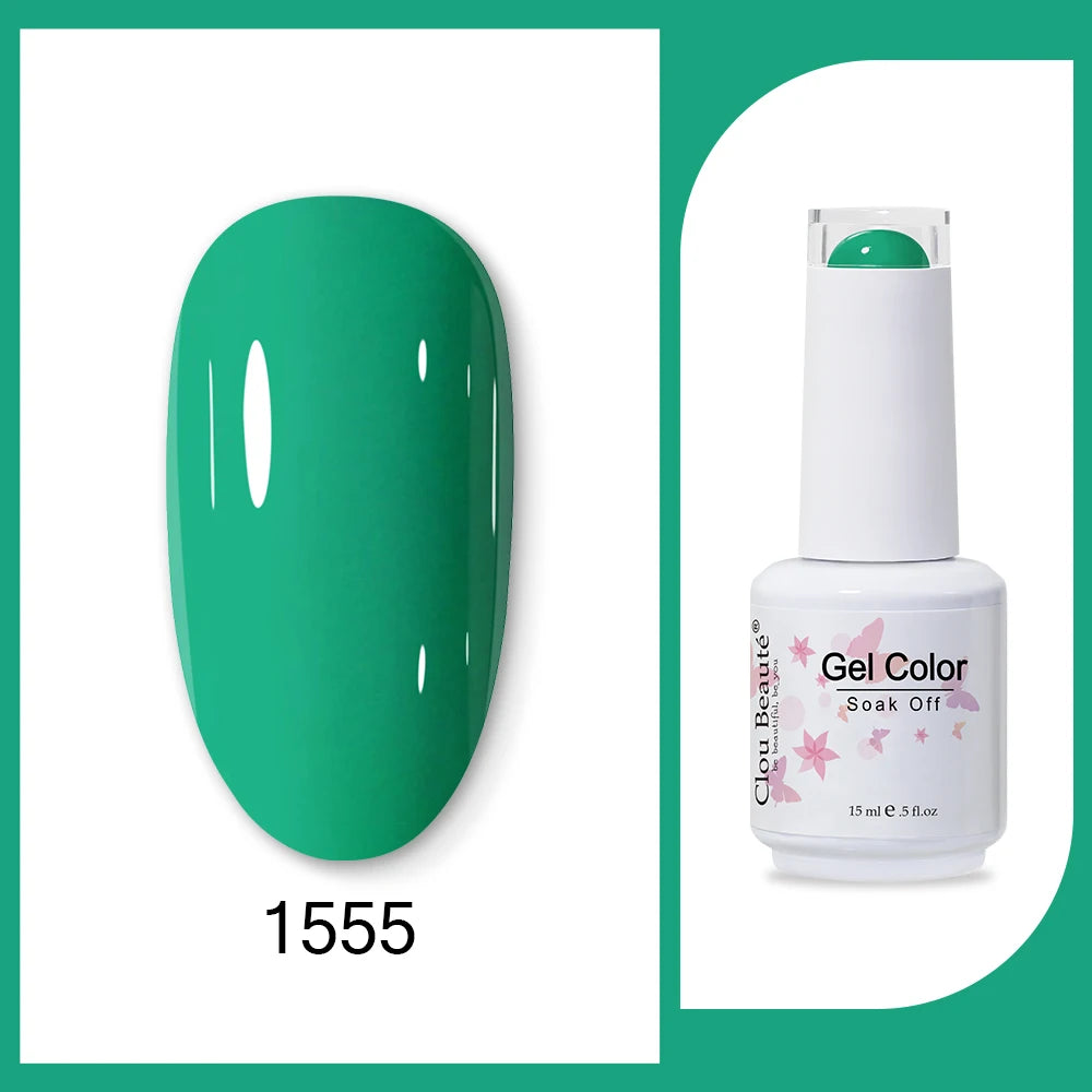 Clou Beaute HEMA & TPO Free Gel Nail Polish - Army Green 15ml