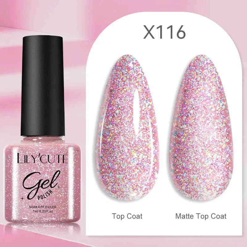 LILYCUTE Thermal Gel Nail Polish 7ml - Temperature Color Changing UV LED
