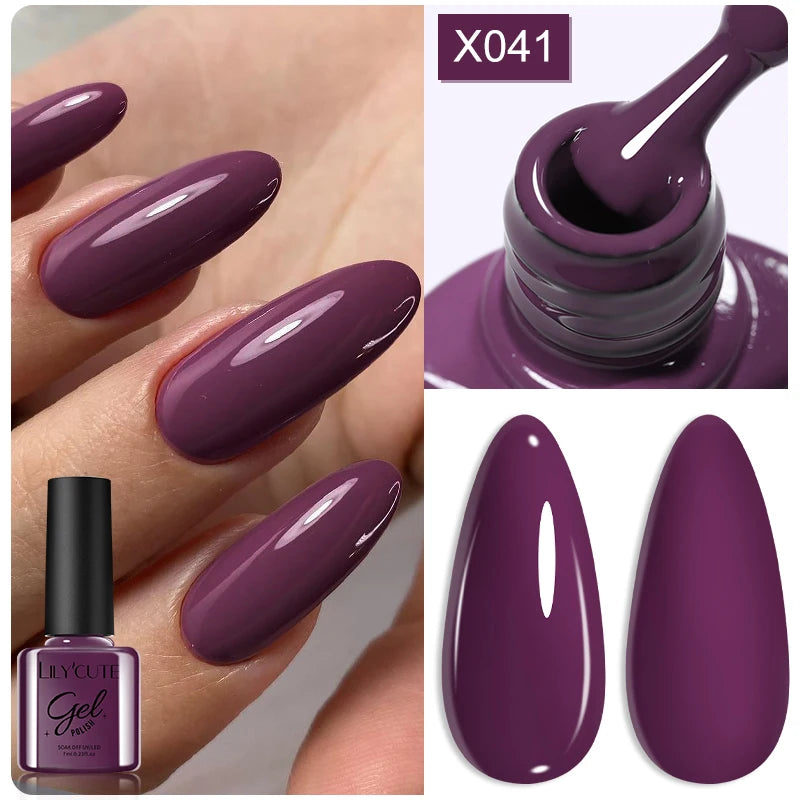 LILYCUTE Thermal Gel Nail Polish 7ml - Temperature Color Changing UV LED