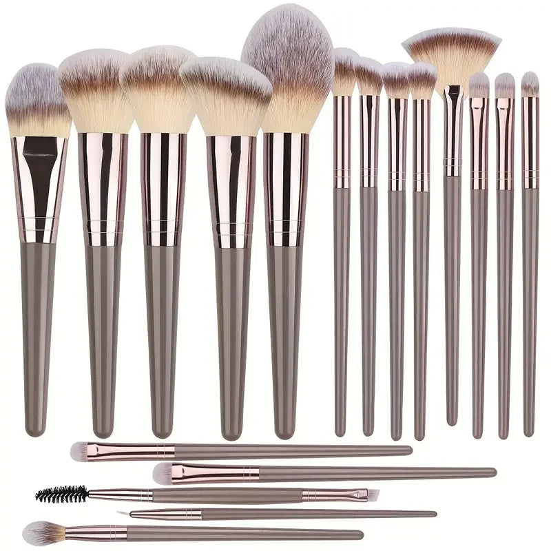 Professional Makeup Brush Set - 3-20 Pieces Premium Soft Goat Hair &