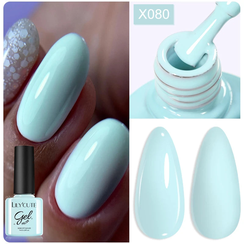 LILYCUTE Thermal Gel Nail Polish 7ml - Temperature Color Changing UV LED