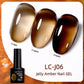 LILYCUTE 7ML Jelly Amber Gel Nail Polish Nail Art Dark Bloom Leopard
