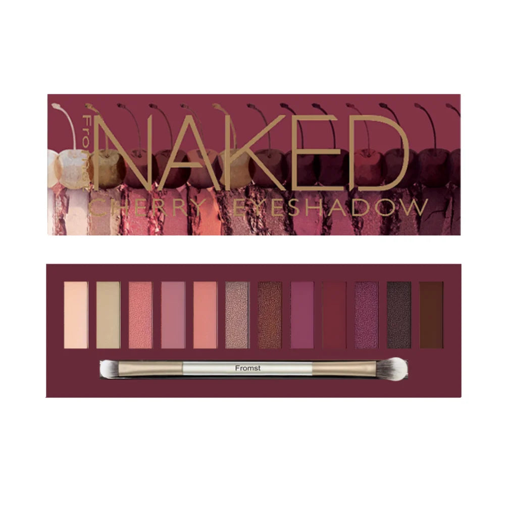 Professional 12-Color Eyeshadow Palette - Long-Lasting Shimmer & Matte Finish