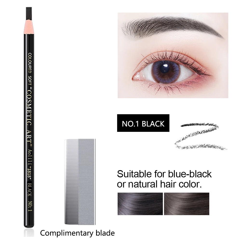 Waterproof Eyebrow Pencil - Long Lasting Brow Lift Feather Pencil