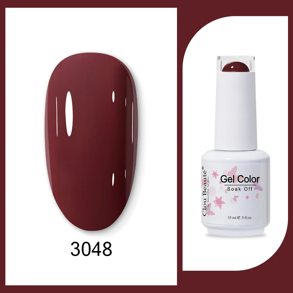 Clou Beaute HEMA & TPO Free Gel Nail Polish - Army Green 15ml