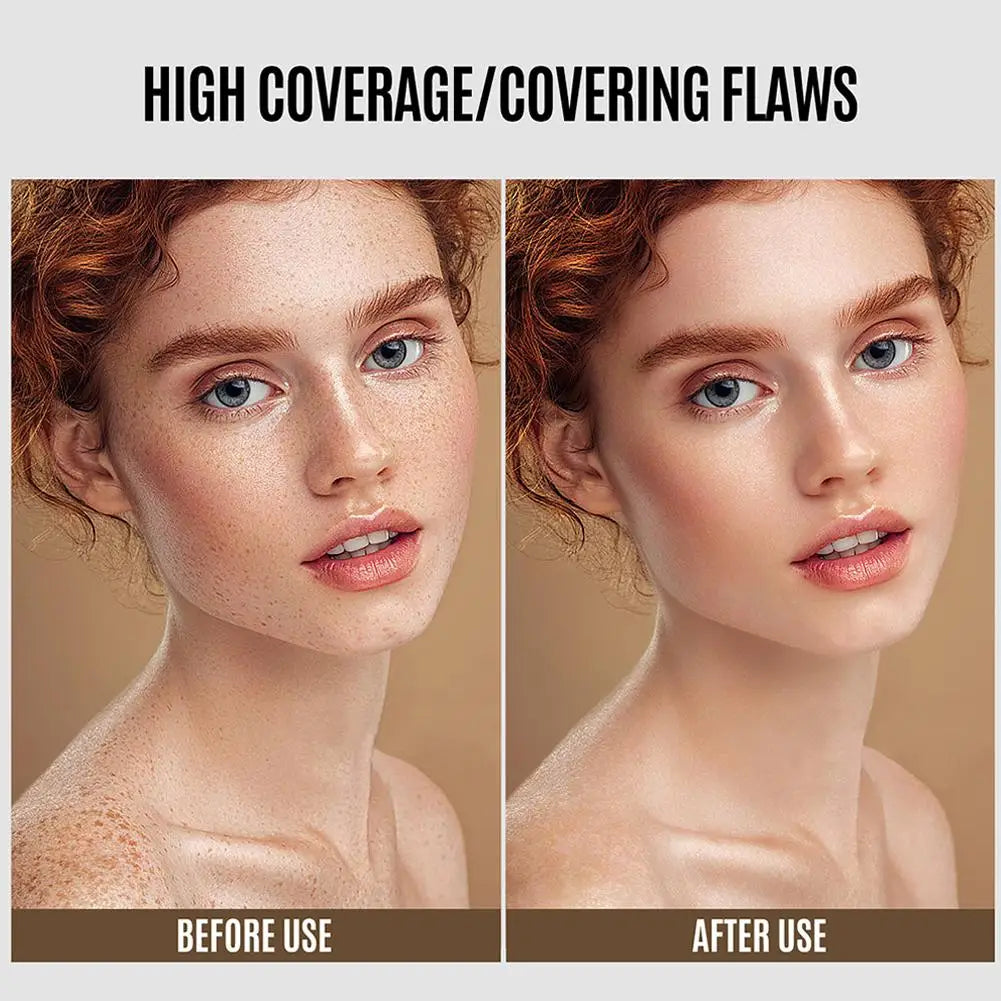 Liquid Foundation - Long Lasting Full Coverage Natural Matte