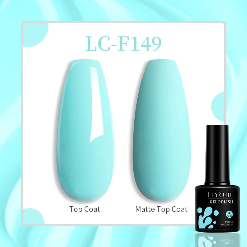 LILYCUTE 7ML Jelly Amber Gel Nail Polish Nail Art Dark Bloom Leopard