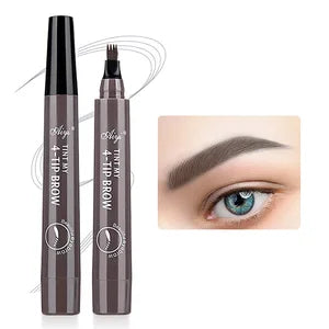 4 Split Tip Eyebrow Pen - Waterproof Liquid Tattoo Pen 5 Colors