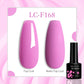 LILYCUTE 7ML Jelly Amber Gel Nail Polish Nail Art Dark Bloom Leopard