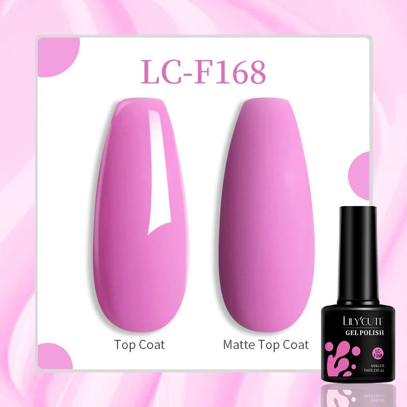 LILYCUTE 7ML Jelly Amber Gel Nail Polish Nail Art Dark Bloom Leopard