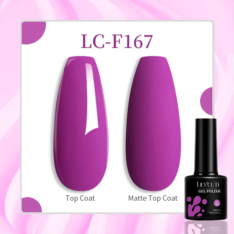 LILYCUTE 7ML Jelly Amber Gel Nail Polish Nail Art Dark Bloom Leopard