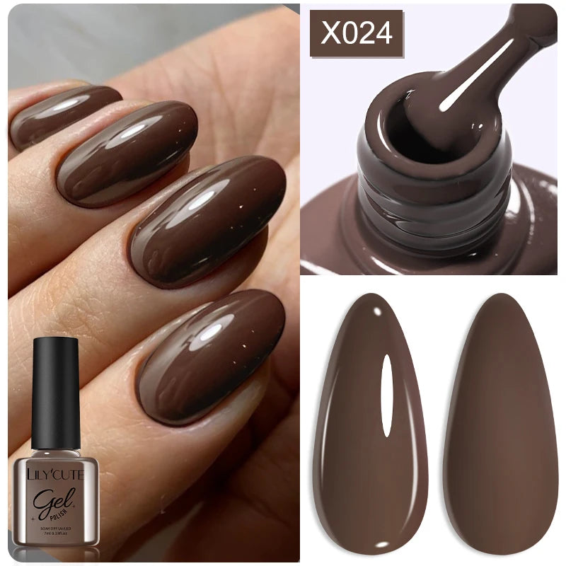 LILYCUTE Thermal Gel Nail Polish 7ml - Temperature Color Changing UV LED