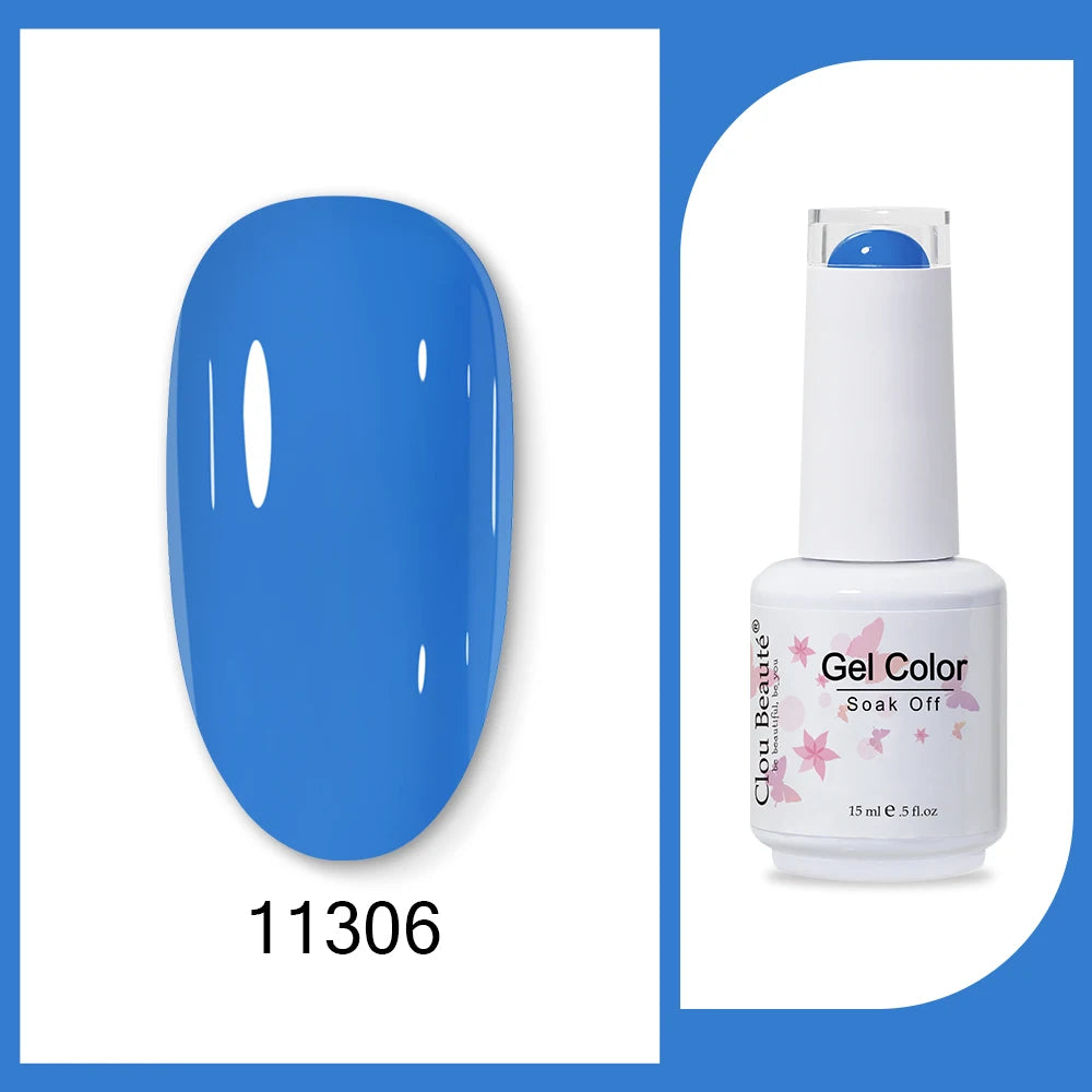 Clou Beaute HEMA & TPO Free Gel Nail Polish - Army Green 15ml