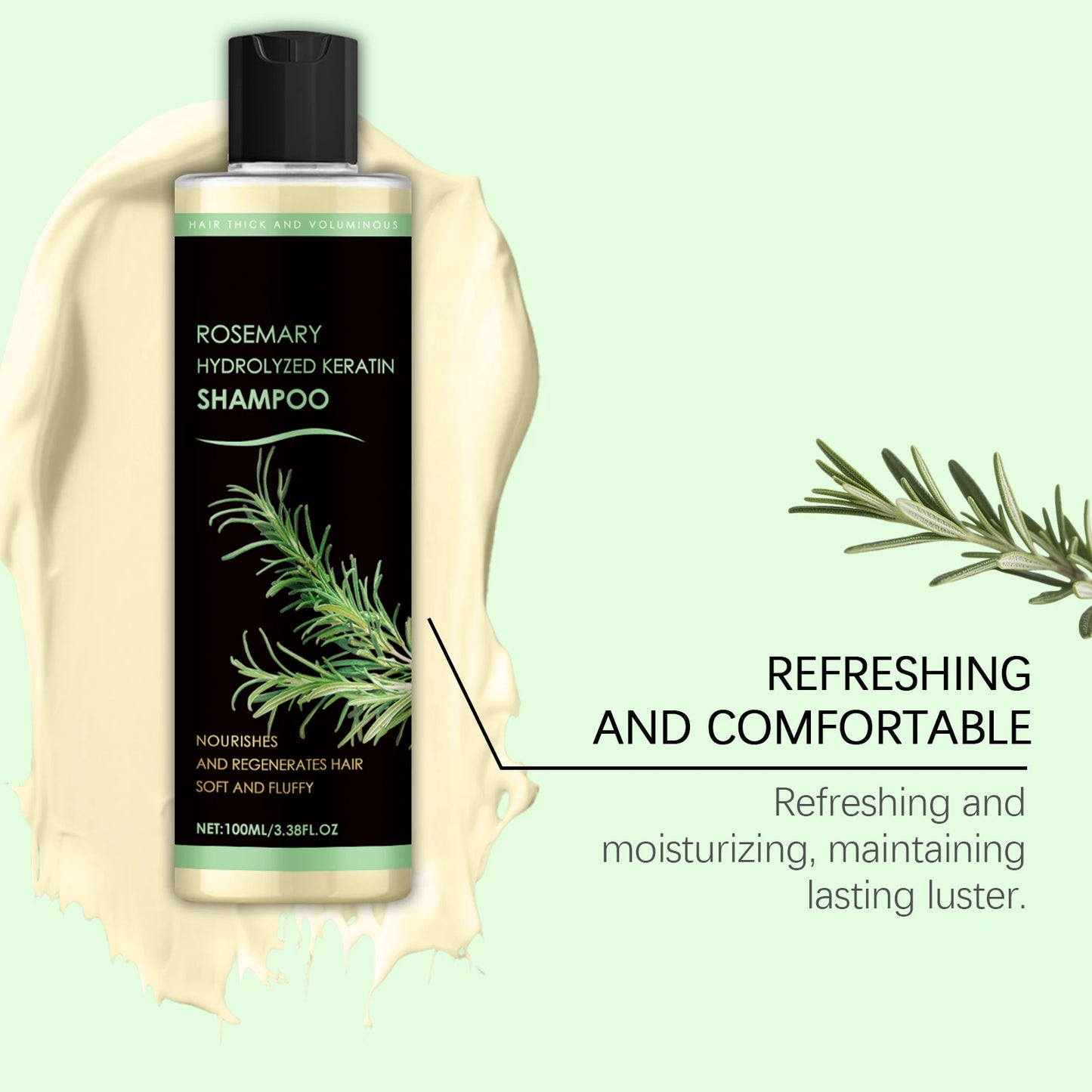 HOEGOA Rosemary Natural Shampoo - Deep Nourishing Hair Repair & Oil Control