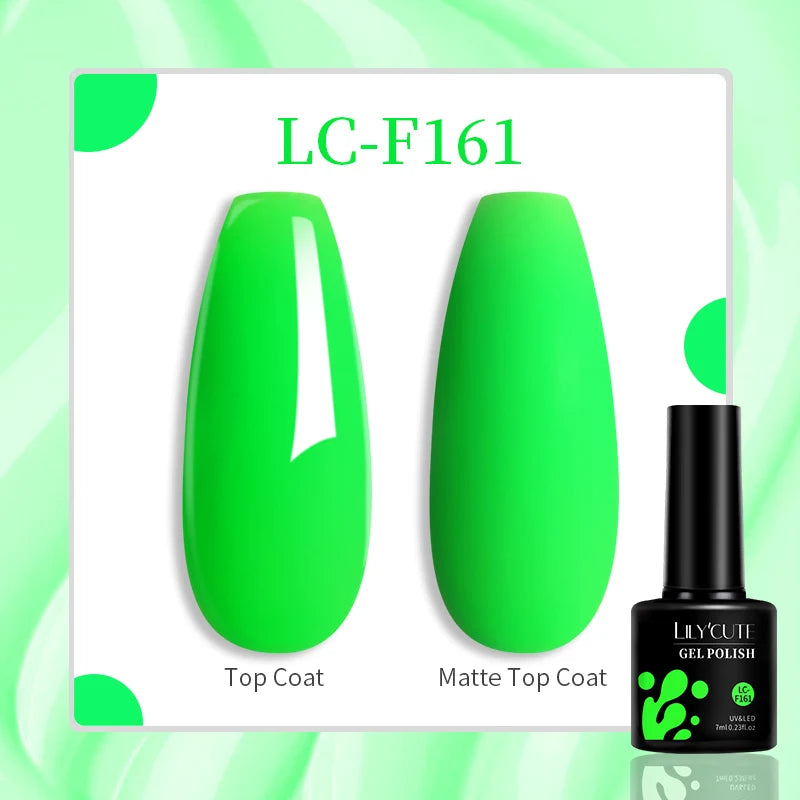 LILYCUTE 7ML Jelly Amber Gel Nail Polish Nail Art Dark Bloom Leopard