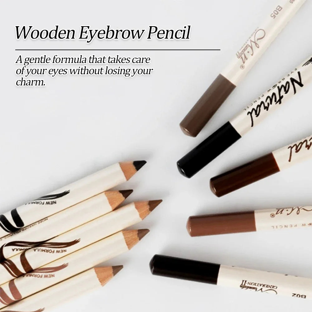 Waterproof Eyebrow Pencil - Long-Lasting Brown Eye Brow Makeup Tool