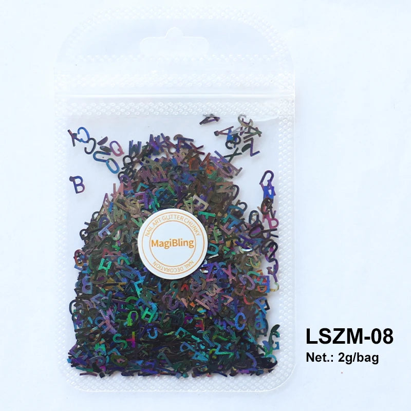 Holographic Nail Art Glitter - Laser Star & Butterfly Sequins (2g)