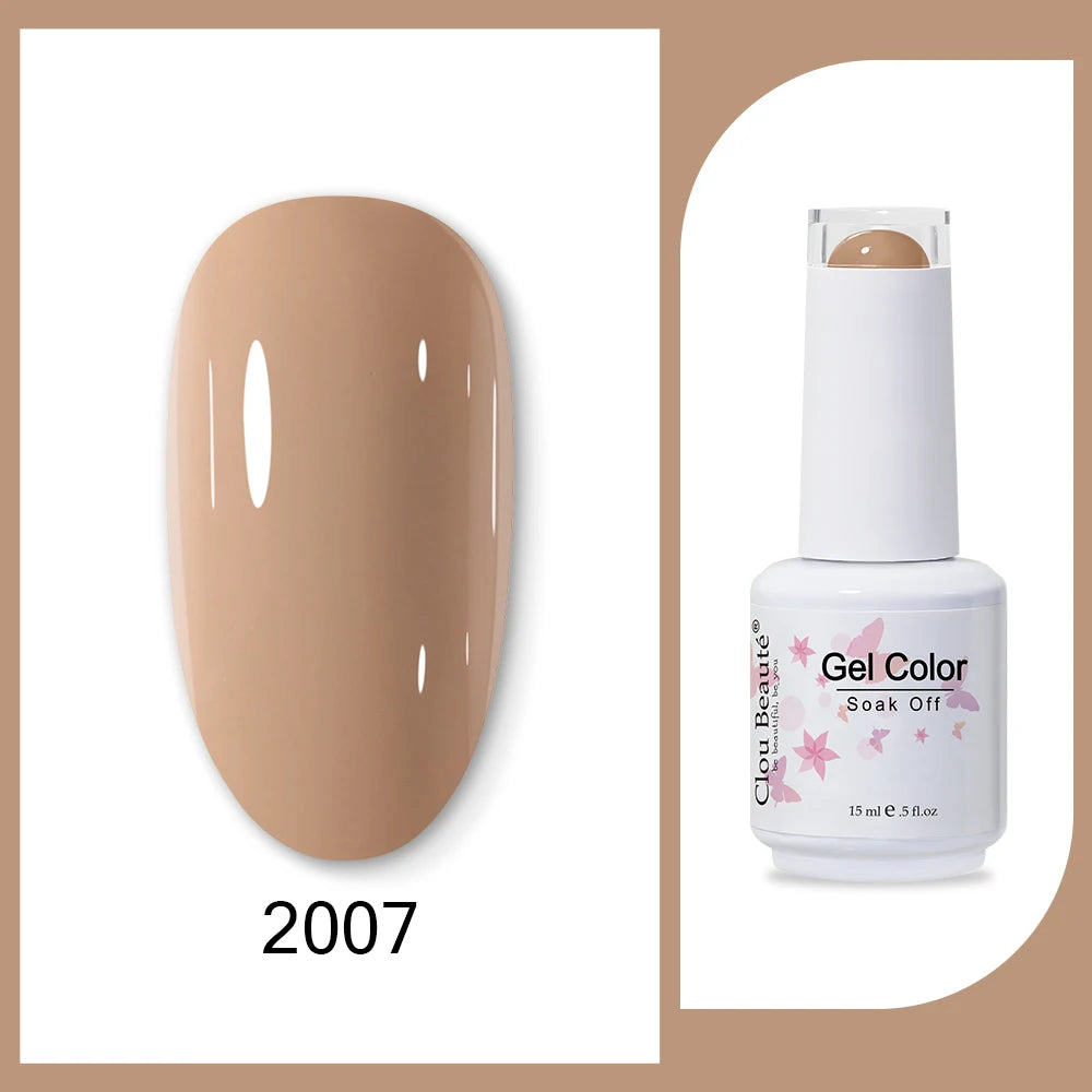 Clou Beaute HEMA & TPO Free Gel Nail Polish - Army Green 15ml