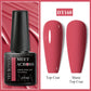 MEET ACROSS Wine Red Gel Nail Polish - 7ml Long-Lasting French Manicure