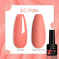 LILYCUTE 7ML Jelly Amber Gel Nail Polish Nail Art Dark Bloom Leopard