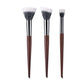 Natural Wood & Goat Hair Stippling Makeup Brush - Professional Powder & Contour Blending