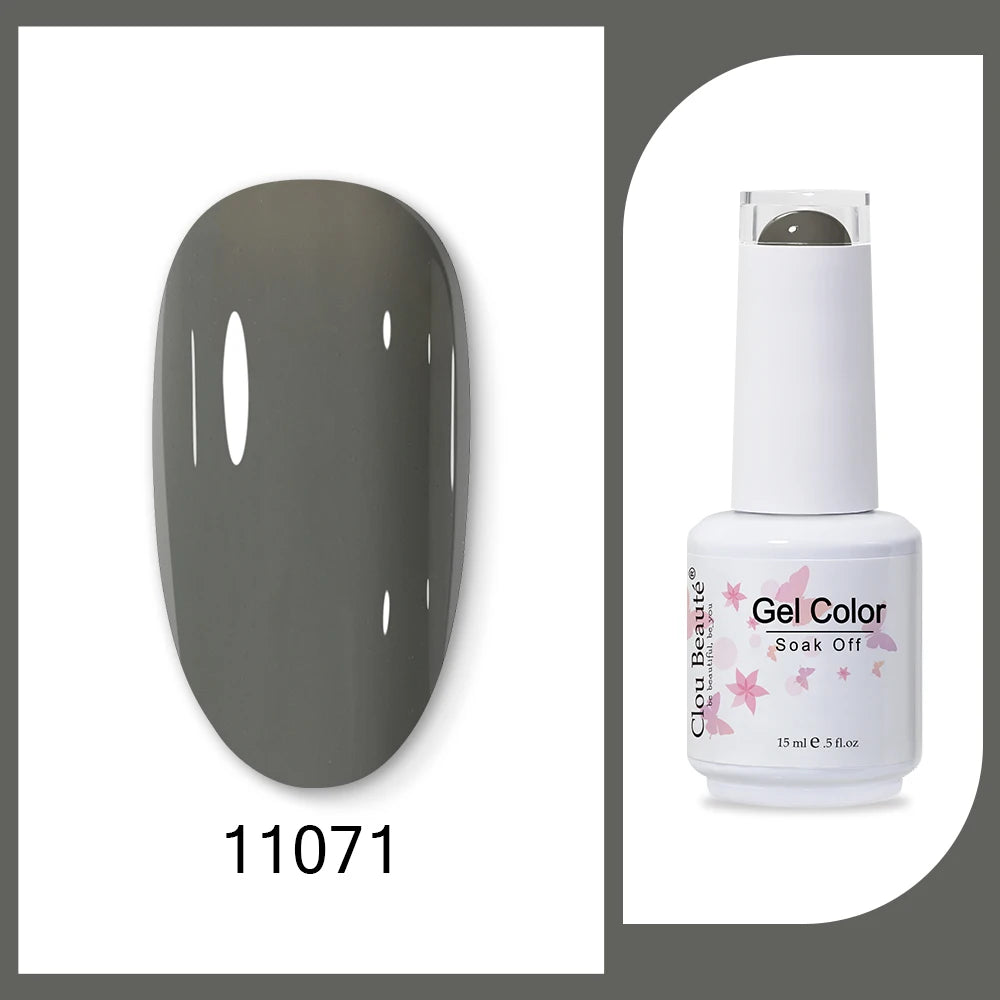 Clou Beaute HEMA & TPO Free Gel Nail Polish - Army Green 15ml