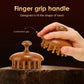 Sandalwood Massage Comb - Finger Ring Scalp Massager & Gua Sha Tool