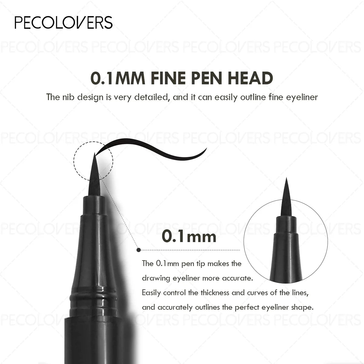 Waterproof Black Liquid Eyeliner Set - 3 Piece Collection