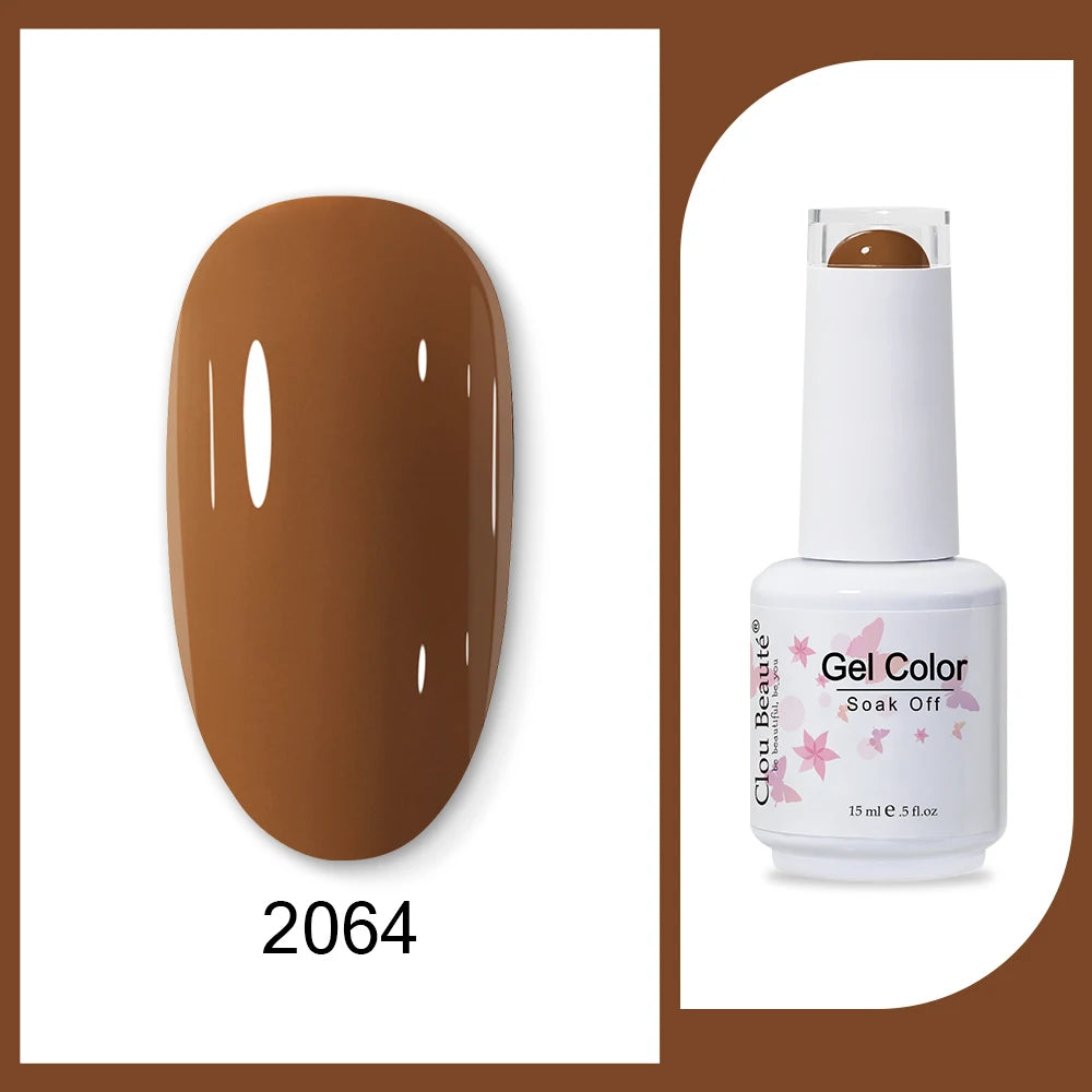 Clou Beaute HEMA & TPO Free Gel Nail Polish - Army Green 15ml