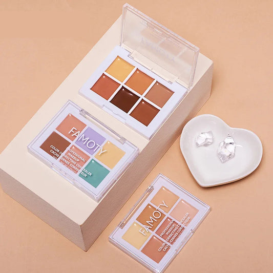 Moisturizing Multicolor Concealer Palette - Full Coverage Cream Base