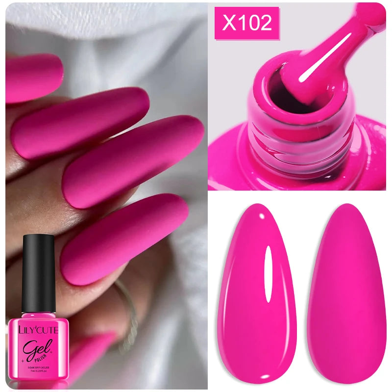 LILYCUTE Thermal Gel Nail Polish 7ml - Temperature Color Changing UV LED