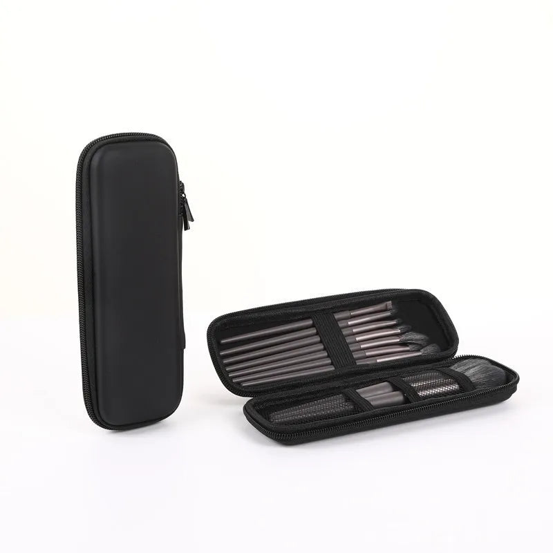 Waterproof Double Zipper Makeup Brush Case - Professional Portable Storage
