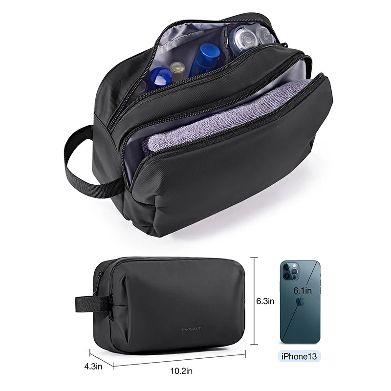 BAGSMART Waterproof Dopp Kit - Lightweight Travel Toiletries Organizer