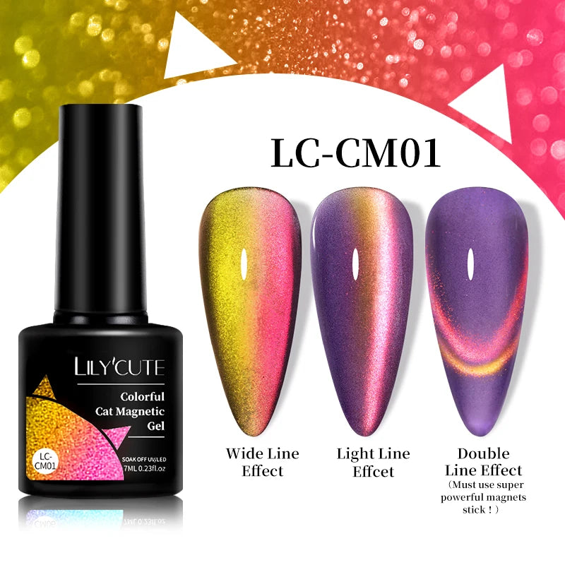 LILYCUTE 9D Cat Eye Magnetic Gel Nail Polish - 7ml