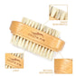 Double-Sided Nail Cleaning Brush - Natural Bristle Manicure Tool