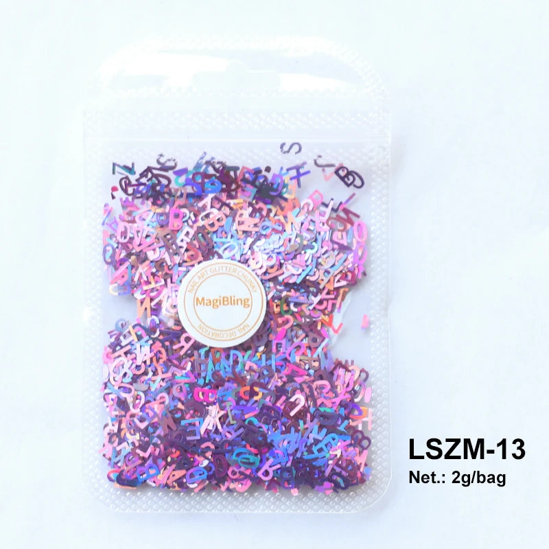 Holographic Nail Art Glitter - Laser Star & Butterfly Sequins (2g)