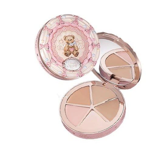 FLOWER KNOWS Sweetie Bear 4-Color Concealer Palette - Full Coverage