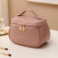 Luxury PU Leather Cosmetic Bag - Multi-Functional Travel Makeup Case
