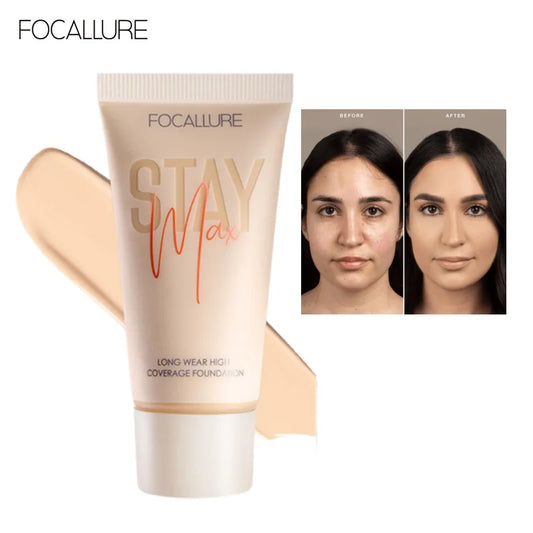 Waterproof Liquid Foundation Cream - Full Coverage Oil-Control Long-Lasting