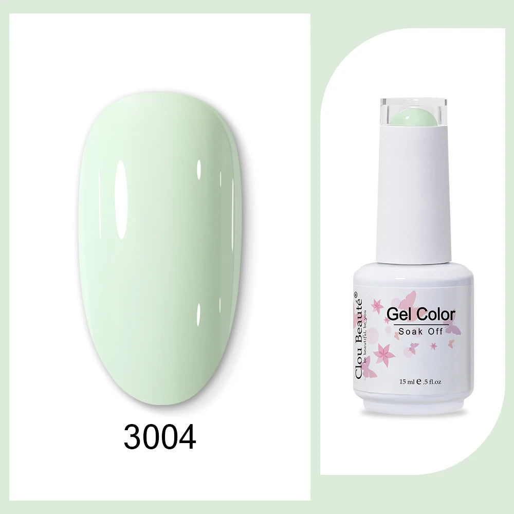 Clou Beaute HEMA & TPO Free Gel Nail Polish - Army Green 15ml