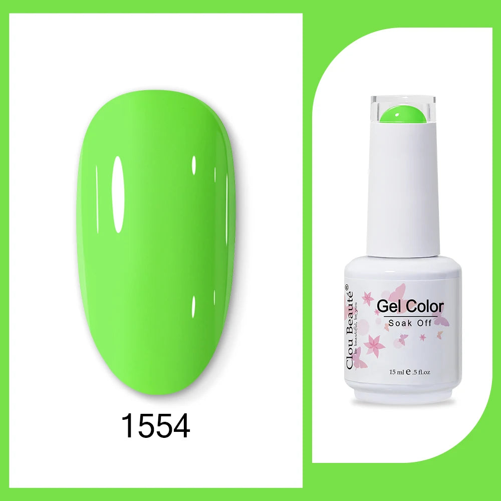 Clou Beaute HEMA & TPO Free Gel Nail Polish - Army Green 15ml