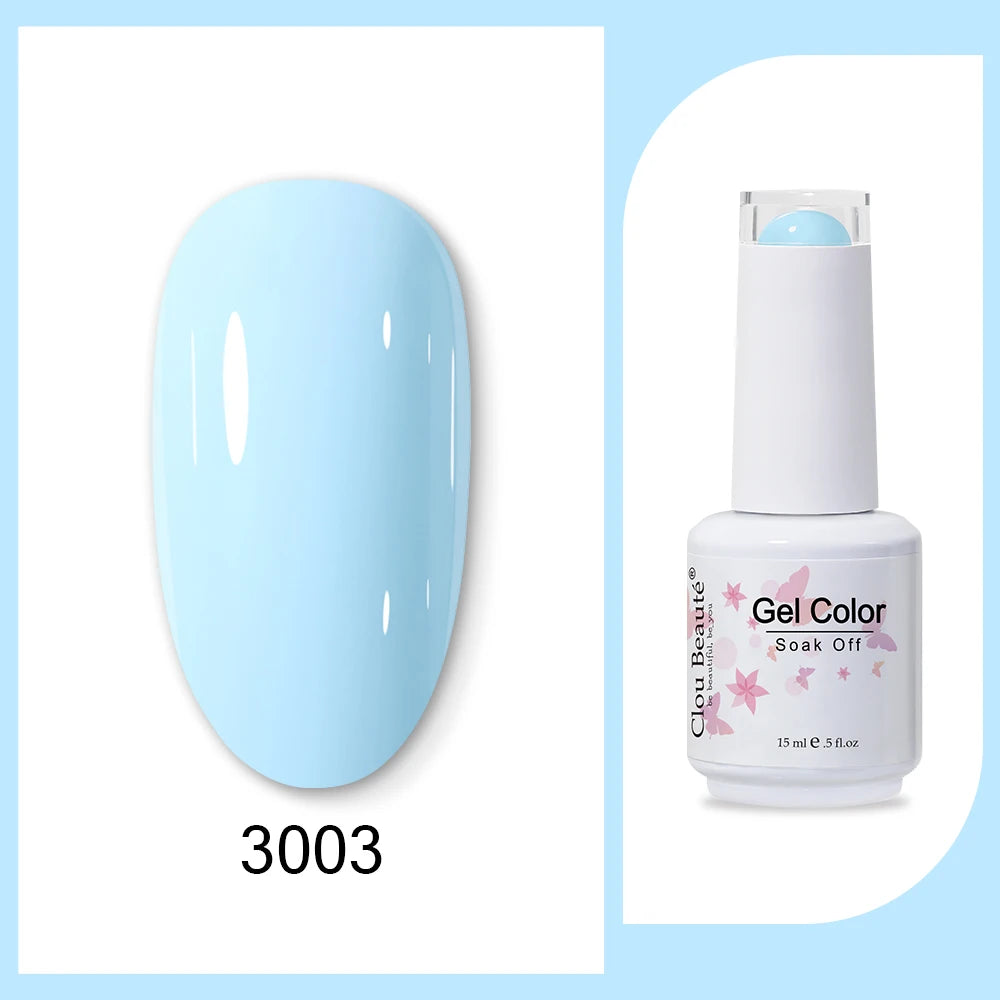 Clou Beaute HEMA & TPO Free Gel Nail Polish - Army Green 15ml