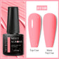 MEET ACROSS Wine Red Gel Nail Polish - 7ml Long-Lasting French Manicure
