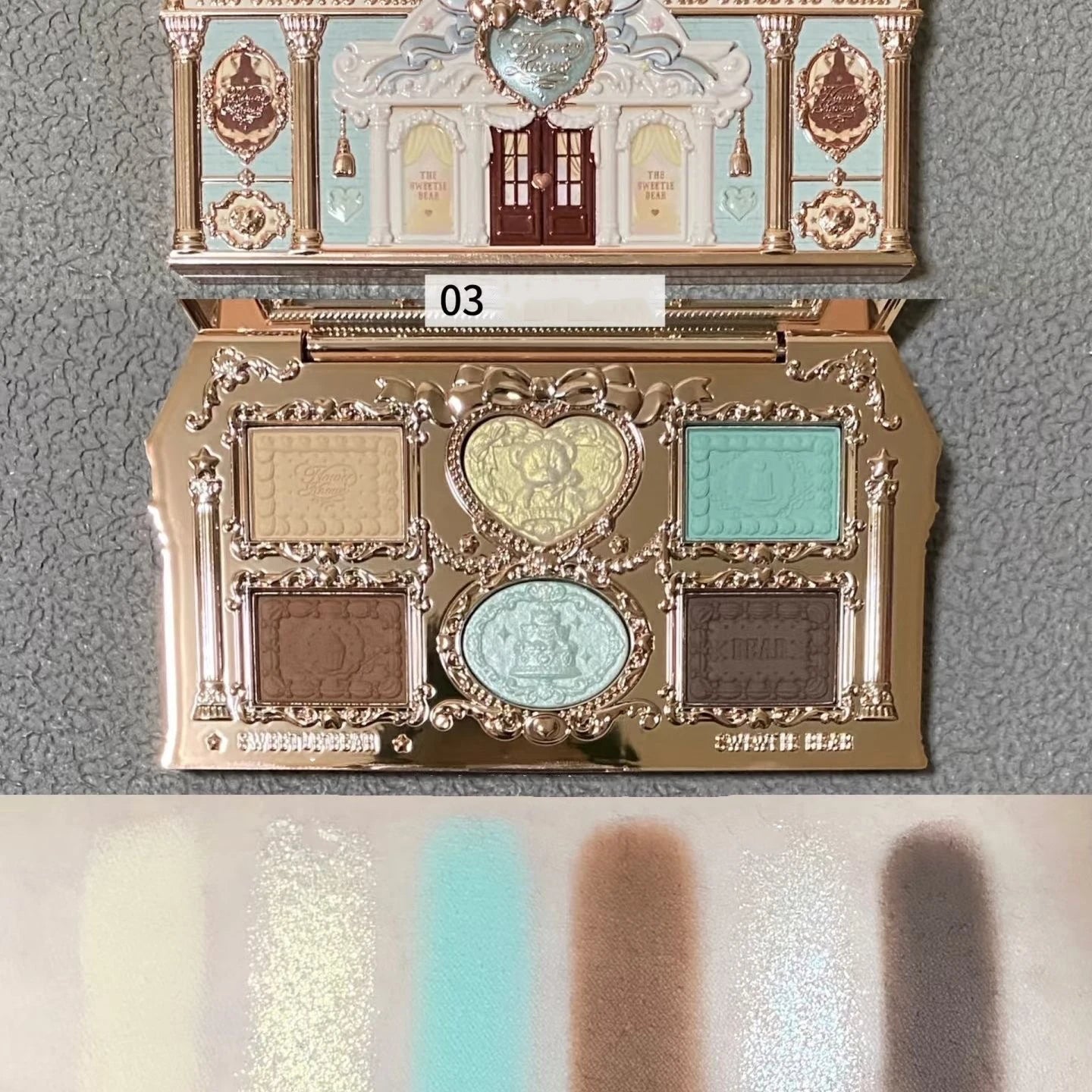 Flower Knows Strawberry Cupid Collection - Multi-Use Face Palette with Blush, Eyeshadow, Highlighter & Bronzer
