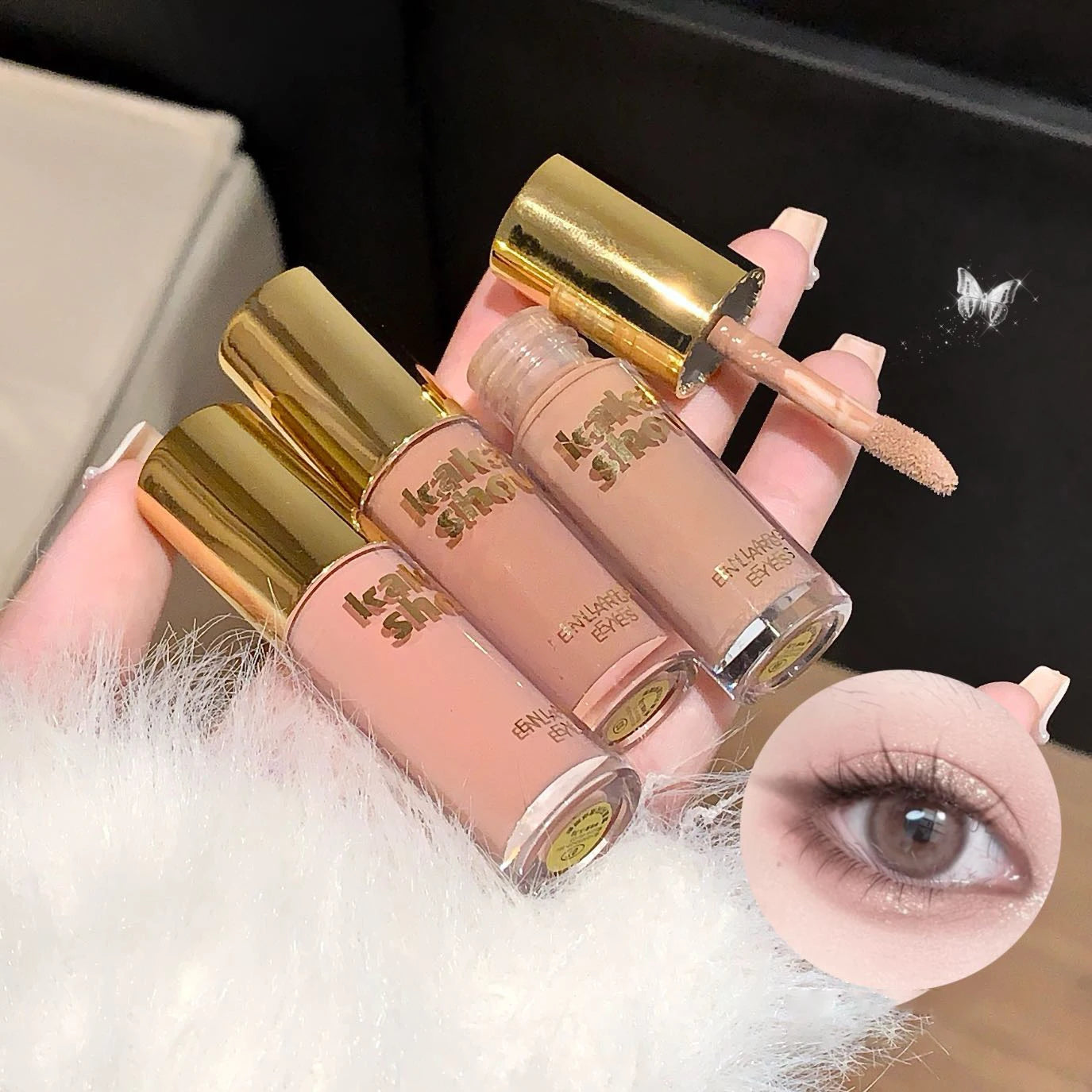 Kakashow Mist Eyeshadow Liquid - Matte Pearlescent Shimmer Earth-Colored