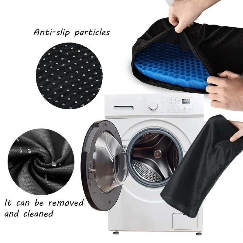 Gel Seat Cushion Summer Breathable Honeycomb Design For Pressure Relief Back Tailbone