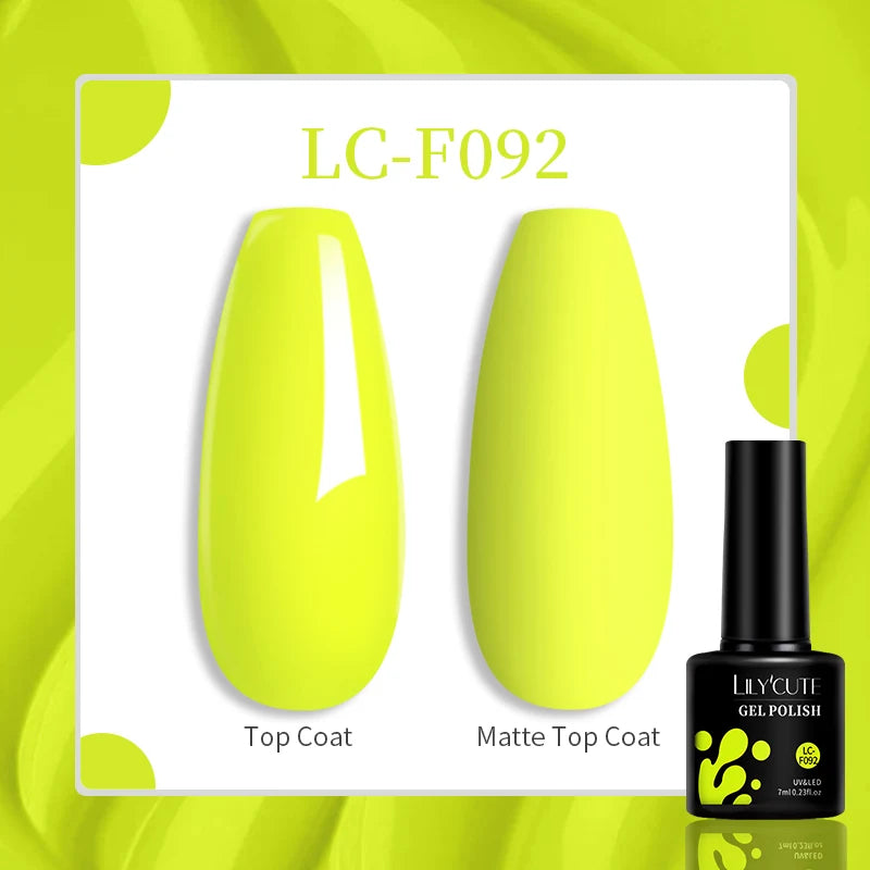 LILYCUTE 7ML Jelly Amber Gel Nail Polish Nail Art Dark Bloom Leopard