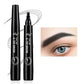 4 Split Tip Eyebrow Pen - Waterproof Liquid Tattoo Pen 5 Colors