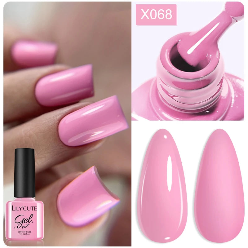 LILYCUTE Thermal Gel Nail Polish 7ml - Temperature Color Changing UV LED