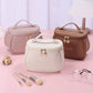 Luxury PU Leather Cosmetic Bag - Multi-Functional Travel Makeup Case